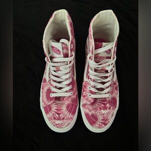 Vans sk8 hi tapered tie dye heart, pink